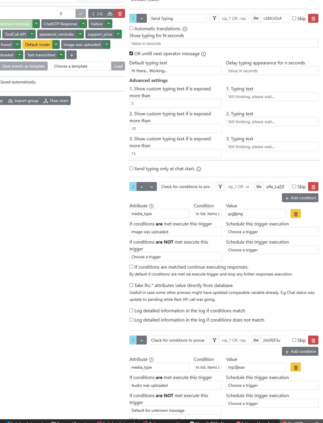 Voice message triggers workflow