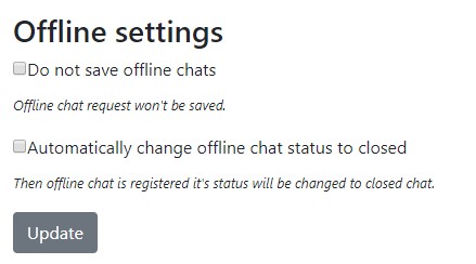 Offline settings